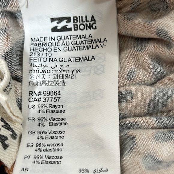 BILLABONG Going High Stretchy Knit Flared Pants Size Large - Picture 9 of 12